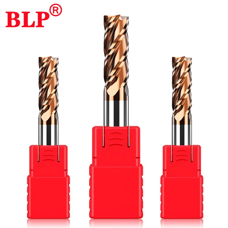 

HRC55 4-Shank10PCS Cnc Milling Cutter Tungsten Steel Carbide Alloy Coating 4-Flute Flat End Mill For CNC Machining Endmilltool