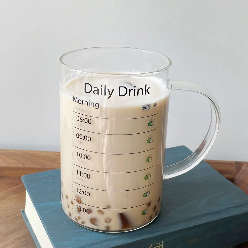 Кружка для воды 1000 мл термостойкие стеклянные чашки девочек бесплатная доставка