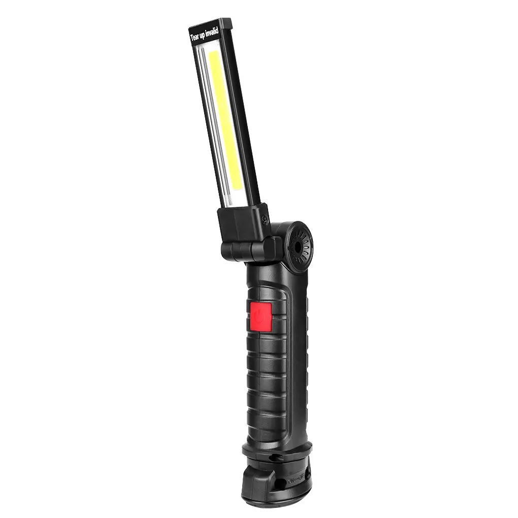 

COB Folding Work Light Multi-function Household Torch 5 Lighting Modes Flashlight with Hook Outdoor Light