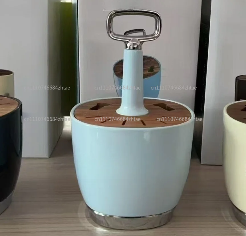 Фото Набор столовых приборов из нержавеющей стали Cream Wind Kitchen в ретро-стиле: нож, вилка, ложка, подставка №3