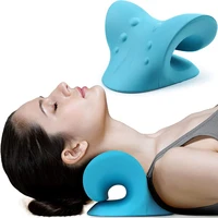 neck shoulder relaxer massage stretcher cervical traction for tmj pain relief and cervical spine alignment chiropractic pillow