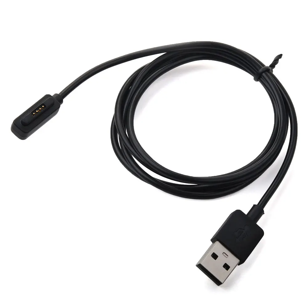 

1m Magnetic Portable Charging Cable 5v Travel Home Black Fast Durable Convenient USB Port Smart Watch Safe ZenWatch 2