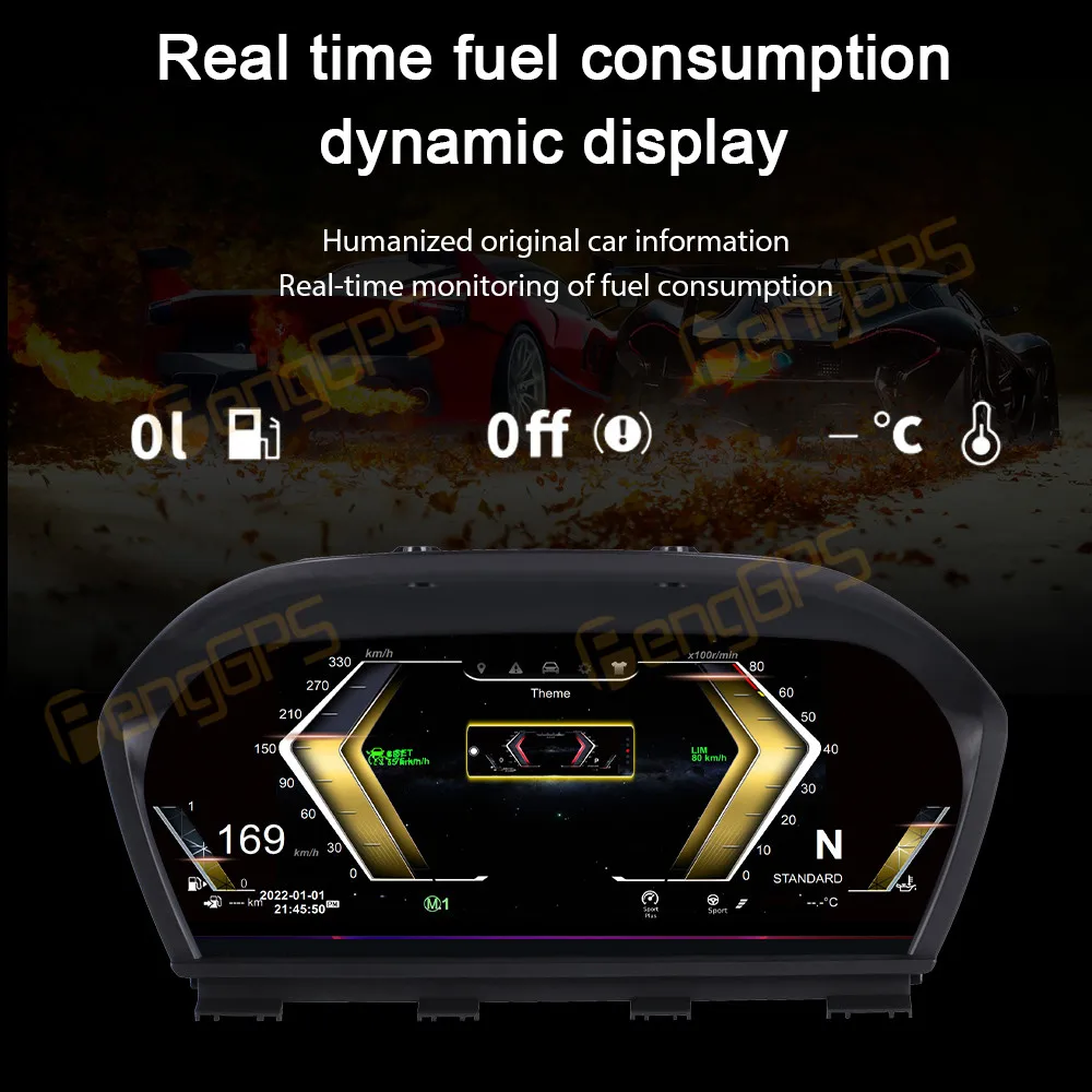 Автомобильный ЖК-цифровой кластерный прибор для BMW Old 3 Series 2005-2012 виртуальный