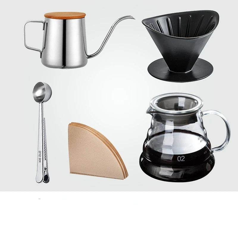 

Hand-brewed Coffee Pot Set Hand-grinding Coffee Machine Coffee Bean Grinder Sharing Pot Hand-brewing Pot Filter Cup