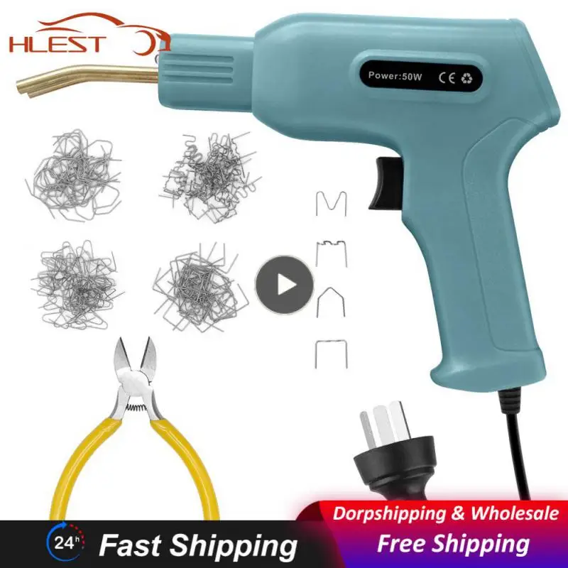 

50W Handy Plastics Welders Garage Tools Hot Staplers Machine Staple PVC Repairing Machine Car Bumper Repairing Welding Tool