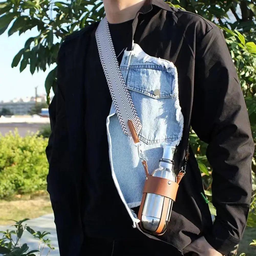 

Water Bottle Holder Carrier Strap Wear Resistant Handle Strap Sling Flask Water Kettle Handle Strap Sling Water Cup Holder
