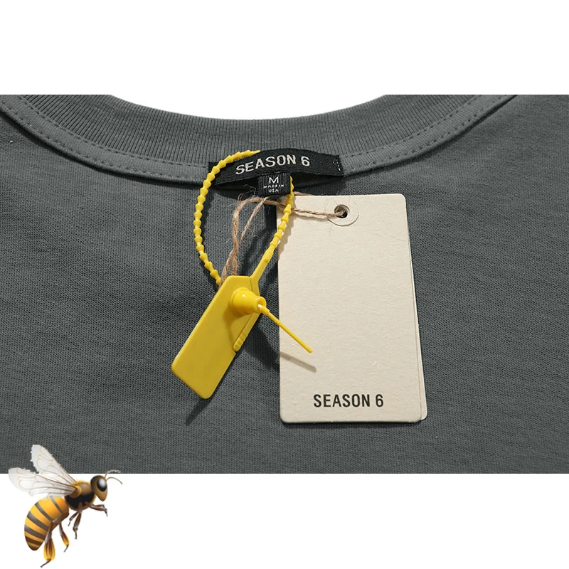 Футболка Kanye West Season 6 для мужчин и женщин хлопковый Классический Топ оверсайз в