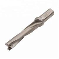 carbide twist square hole drill bit with 2 spiral flutes
