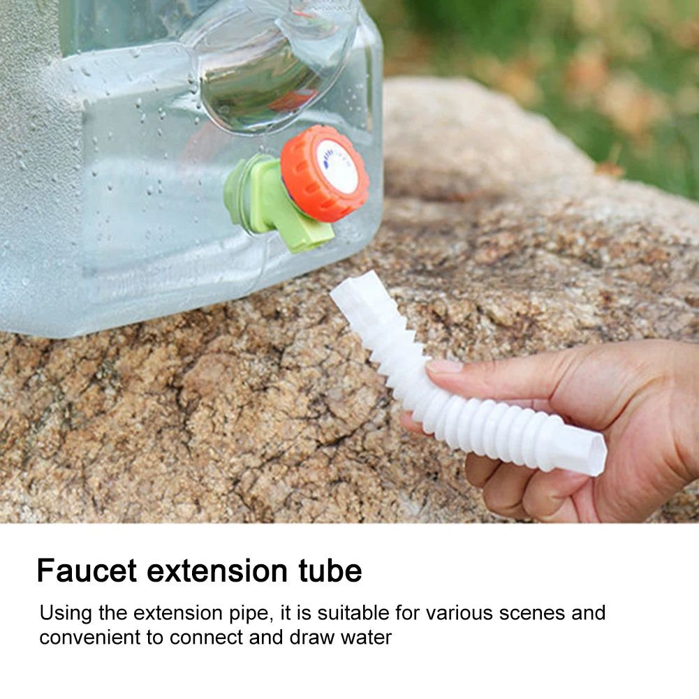 

Flexible Extendable Tube Water Bucket Accessories Faucet Hose for Camping Picnic