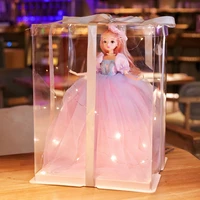childrens puzzle birthday gift gift box play house girl doll princess doll toy girl 3 6 years old five princess childrens doll