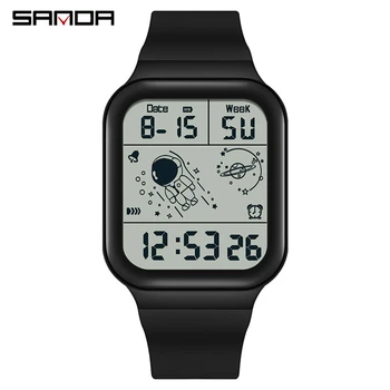 SANDA 6052 2023 Fashion Men’s Watches Digital Wristwatches 50M Waterproof Sports Casual Watch For Male Clock Relogios Masculino