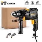Ударная дрель DEKO DKIDZ 220 В, электрическая роторная перфораторная отвертка, 2 функции, электроинструменты