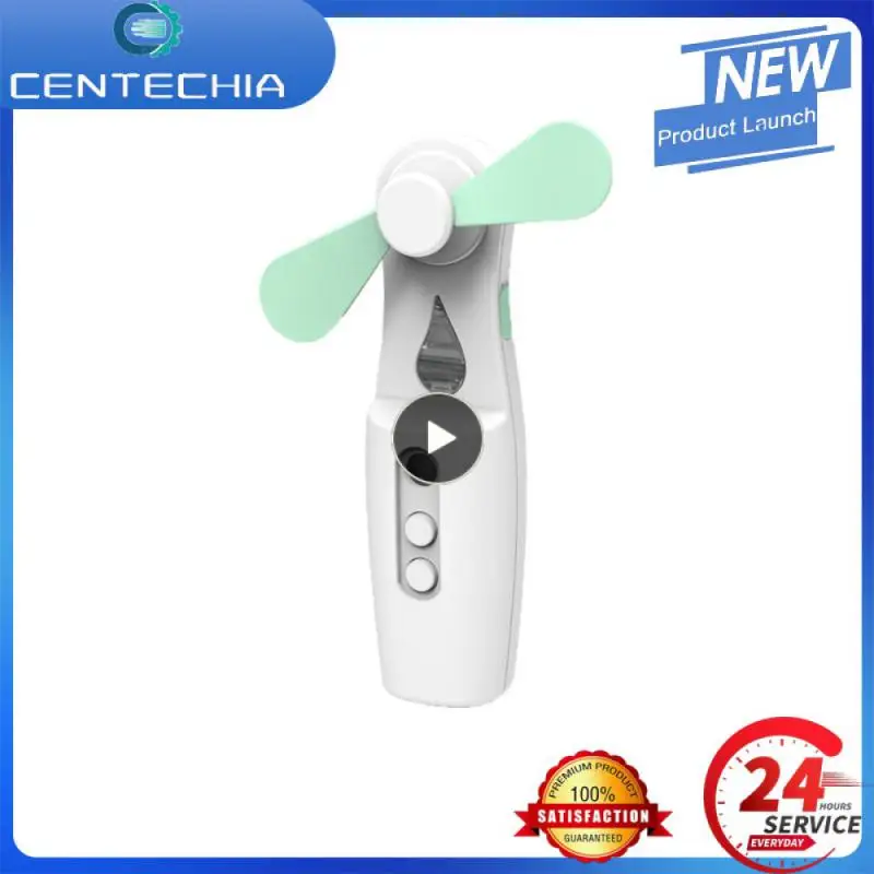 

1~10PCS Floor Heating Systems Portable Space Saver Portable Neck Fan Strong Power Two-in-one Fan Water Replenisher Usb Charging