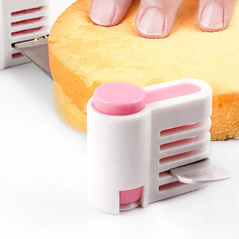 

2PCS 5 Layers Bread Slicer Cutter Leveler Slicer Set Cake Cutting Fixator Tools Toast Knife Splitter Baking Kitchen Accessories