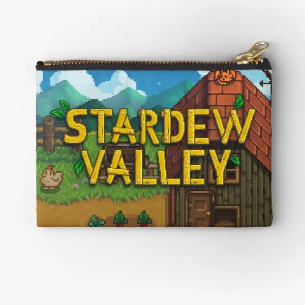 

Stardew Valley Zipper Pouches Pocket Panties Wallet Coin Pure Small Underwear Storage Cosmetic Money Bag Men Women Key Socks