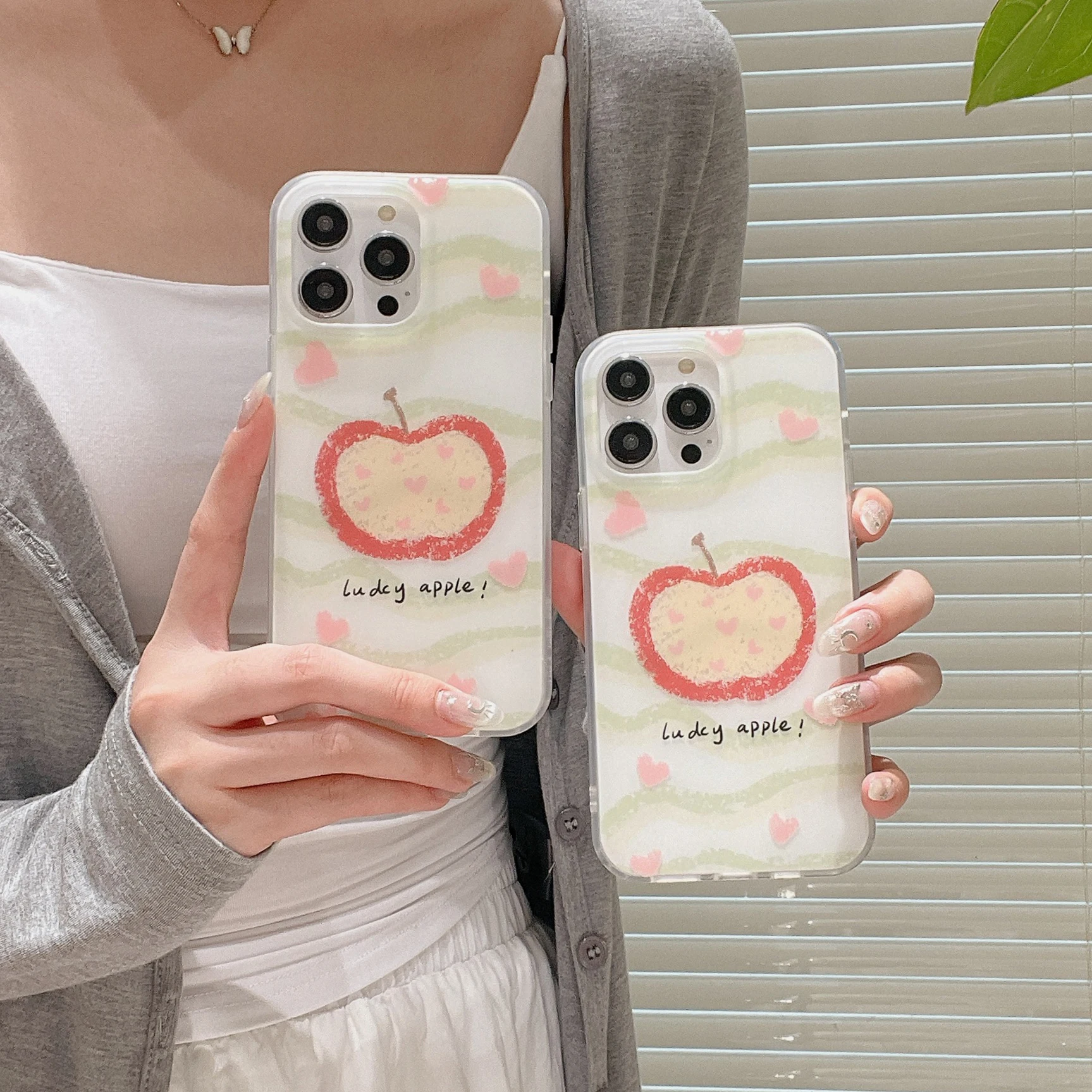 Простой чехол для телефона Apple с зеленой волной и красной iPhone 15 15pro 15promax 14 14pro 14promax