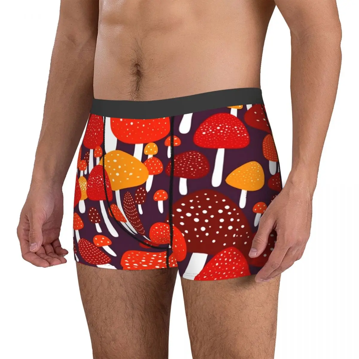 

Волшебное нижнее белье в виде грибов, мужские шорты, трусы, мягкий багажник, качественные брифы с рисунком