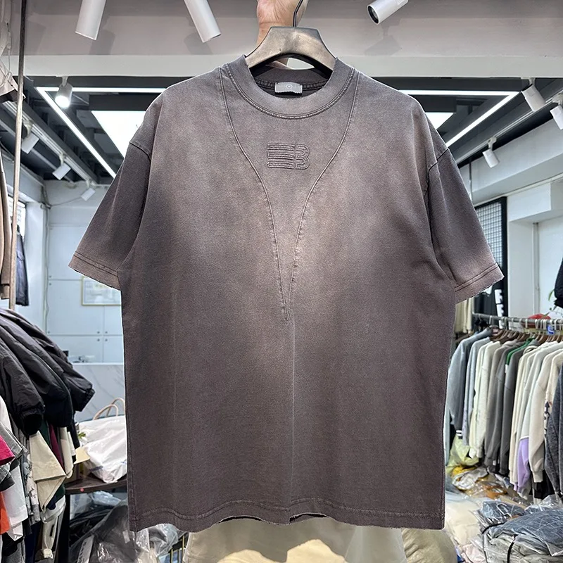 Футболка с короткими рукавами и круглым вырезом