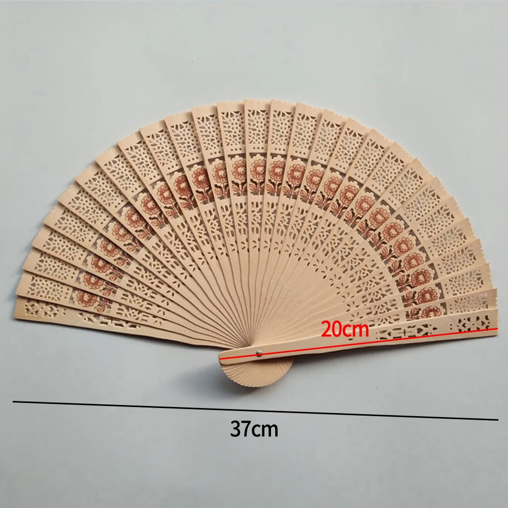 

1pcs Hand Folding Fan Home Decoration Ornaments Silk Fan Vintage Style Wedding Decoration With Bamboo Bamboo Folding