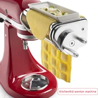 free gift ravioli maker mixers attachment for kitchenaid stainless steel pasta roller noodle maker machine kitchen tool