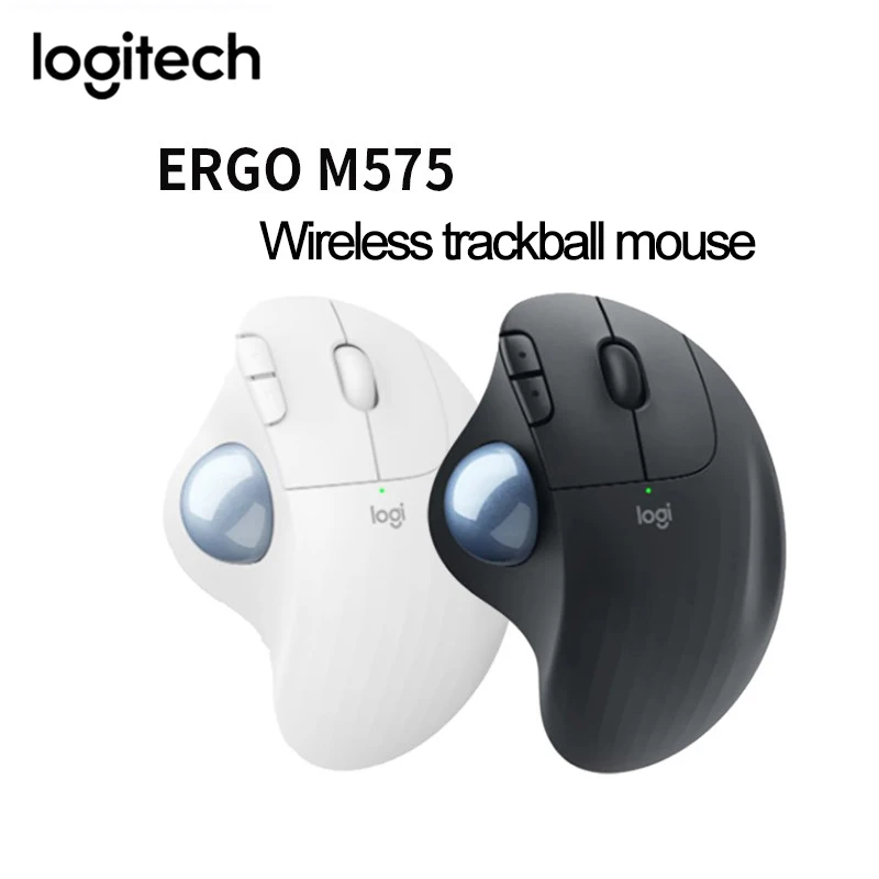 Мышь Logitech ERGO M575 MX ERGO беспроводная эргономичная с шариком, 5 кнопок, 2,4 ГГц