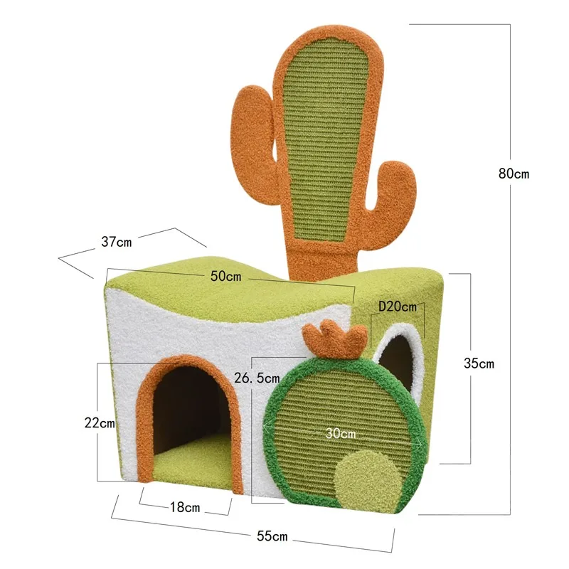 Пустынный кактус рамка для лазания кошек когтеточка игрушка кошачий домик