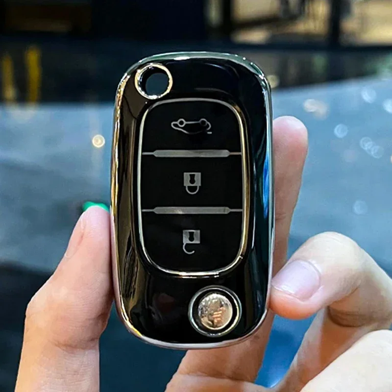 

3-кнопочный чехол для ключа из ТПУ для LADA Vesta Granta XRay Kalina Priora Sedan Sport для Renault Fluence Clio Megane для Mercedes