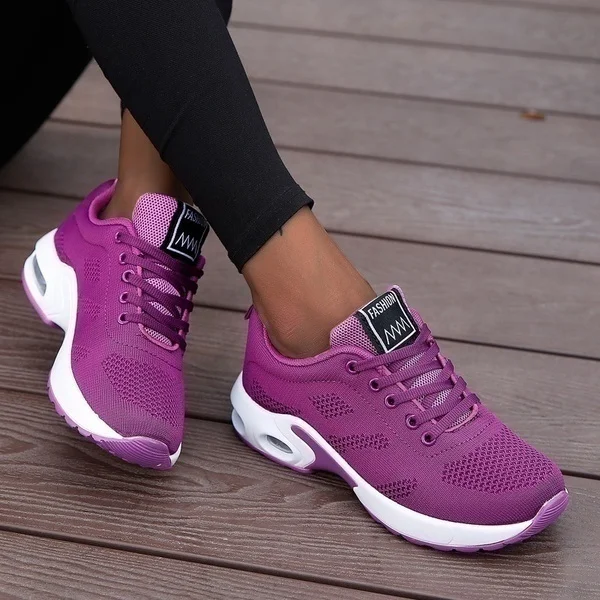 

Модные женские кроссовки для бега, дышащая сетчатая спортивная обувь для улицы с ярким весом, повседневные Прогулочные кроссовки, женские кроссовки на шнуровке
