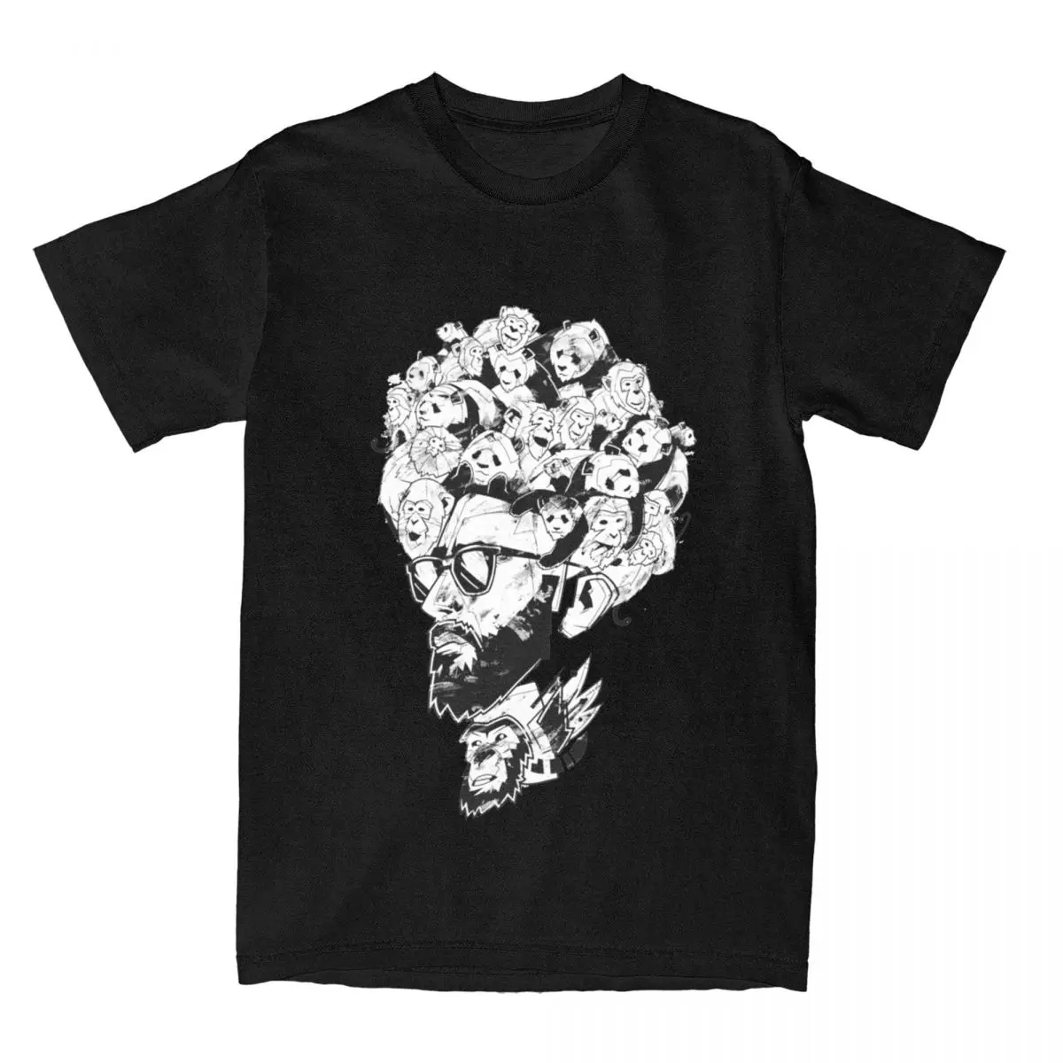 

Футболка мужская хаджим, с круглым вырезом и коротким рукавом