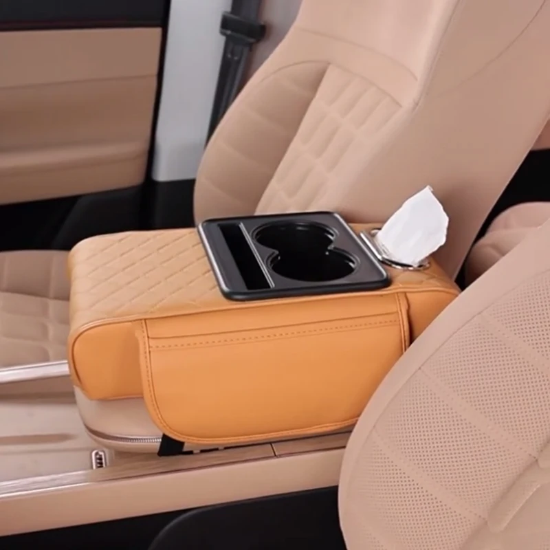 Подушка для подлокотника центральной консоли автомобиля с 2-мя подстаканниками