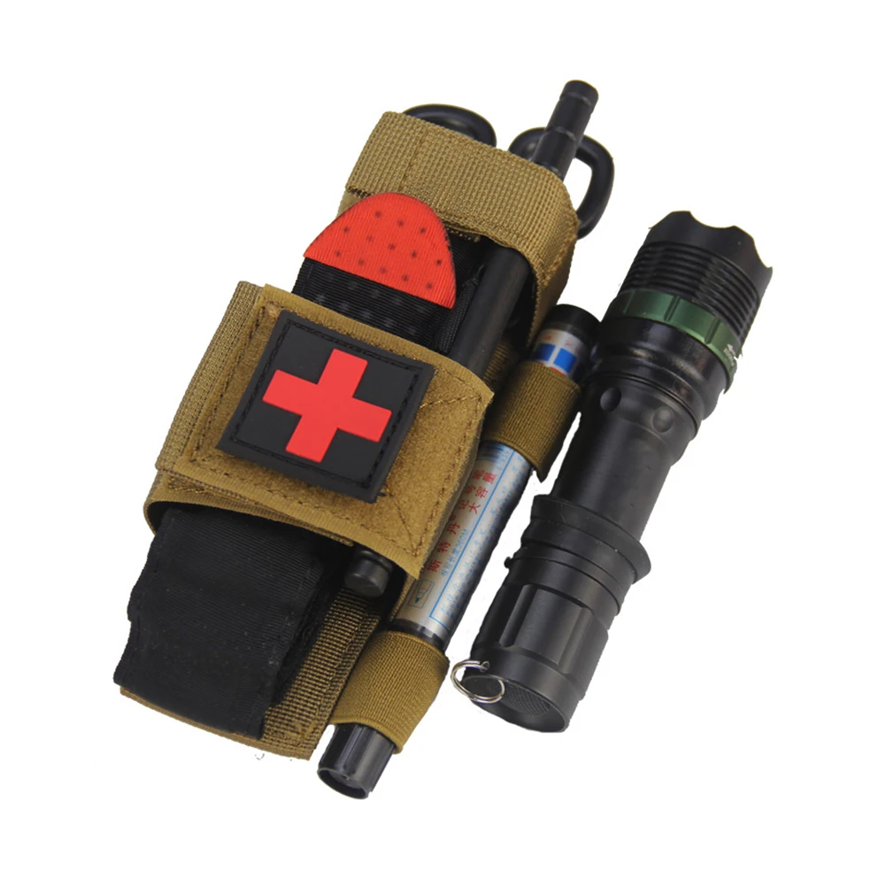 

Tactical First Aid Kit Hanging Bag Multi-Function CAT Tourniquet Bag Fast Hemostasis Medical Shear Scissors Cover Molle Pouch