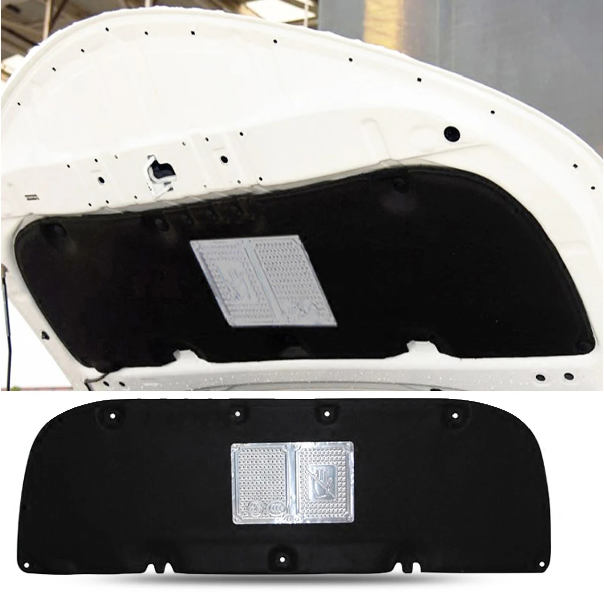 Car Front Hood Sound Heat Insulation Pad Engine Soundproof Cotton Pad Mat for Toyota RAV4 2013-2017