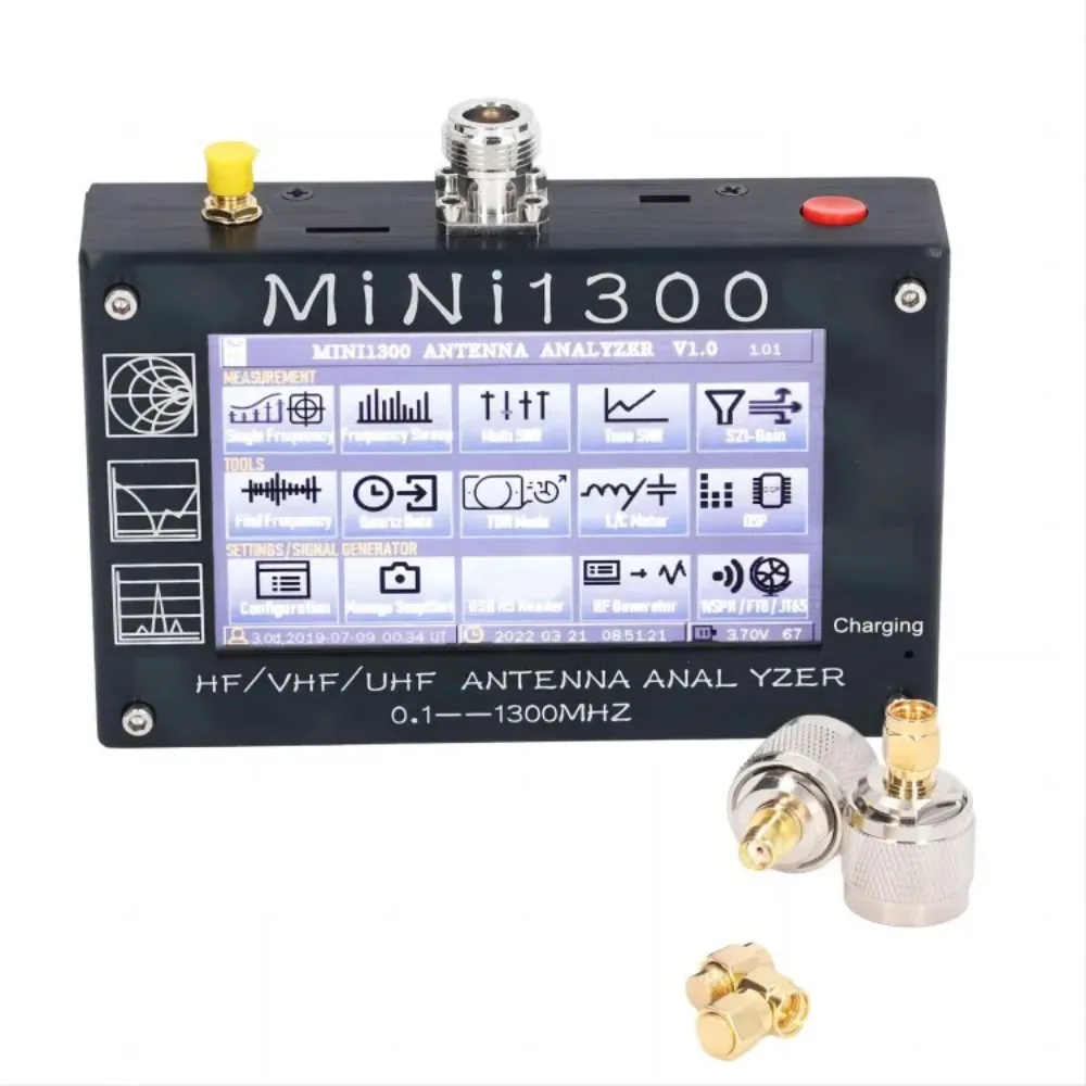 Мини-Антенна 1300 тестовый анализатор HF/VHF/UHF 0 1-1300 МГц SWR с 480x272 4 3 ''ЖК сенсорный