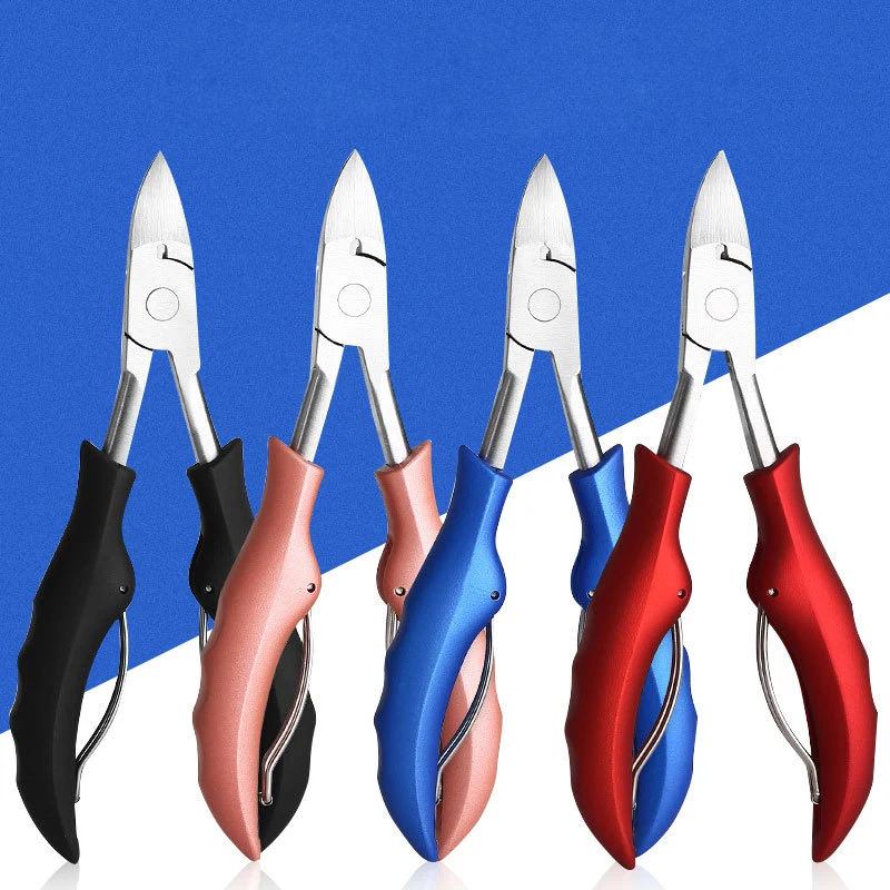 

Olecranon Nail Clippers Cuticle Pedicure Scissors Trimming Ingrown Nail Pointed Pedicure Pliers Professional Nail Scissors Tool
