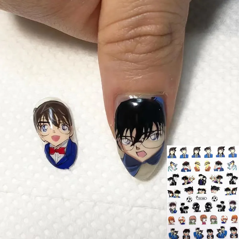 

Japanese Anime Conan 3D Decal Slider Self Adhesive DIY Decorations Tools Nail Stickers TSC 359 360