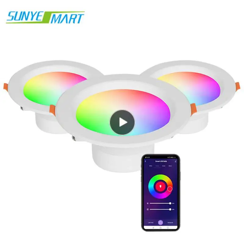 

Downlight Good Color Rendering Graffiti Intelligent Downlight Long Life Voice Control Colored Lights Voice Control Downlight New