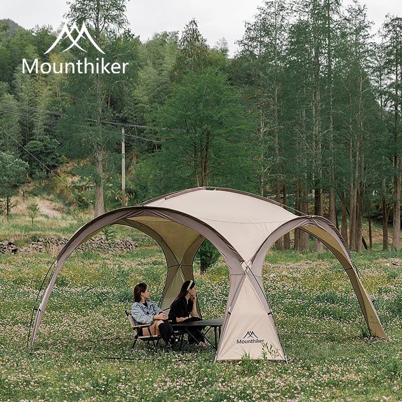 MOUNTAINHIKER 무료 배송 8-10Person Outdoor Camping Dome Tents Light Luxury Round Big Canopy Large Awning Pergola Tent
