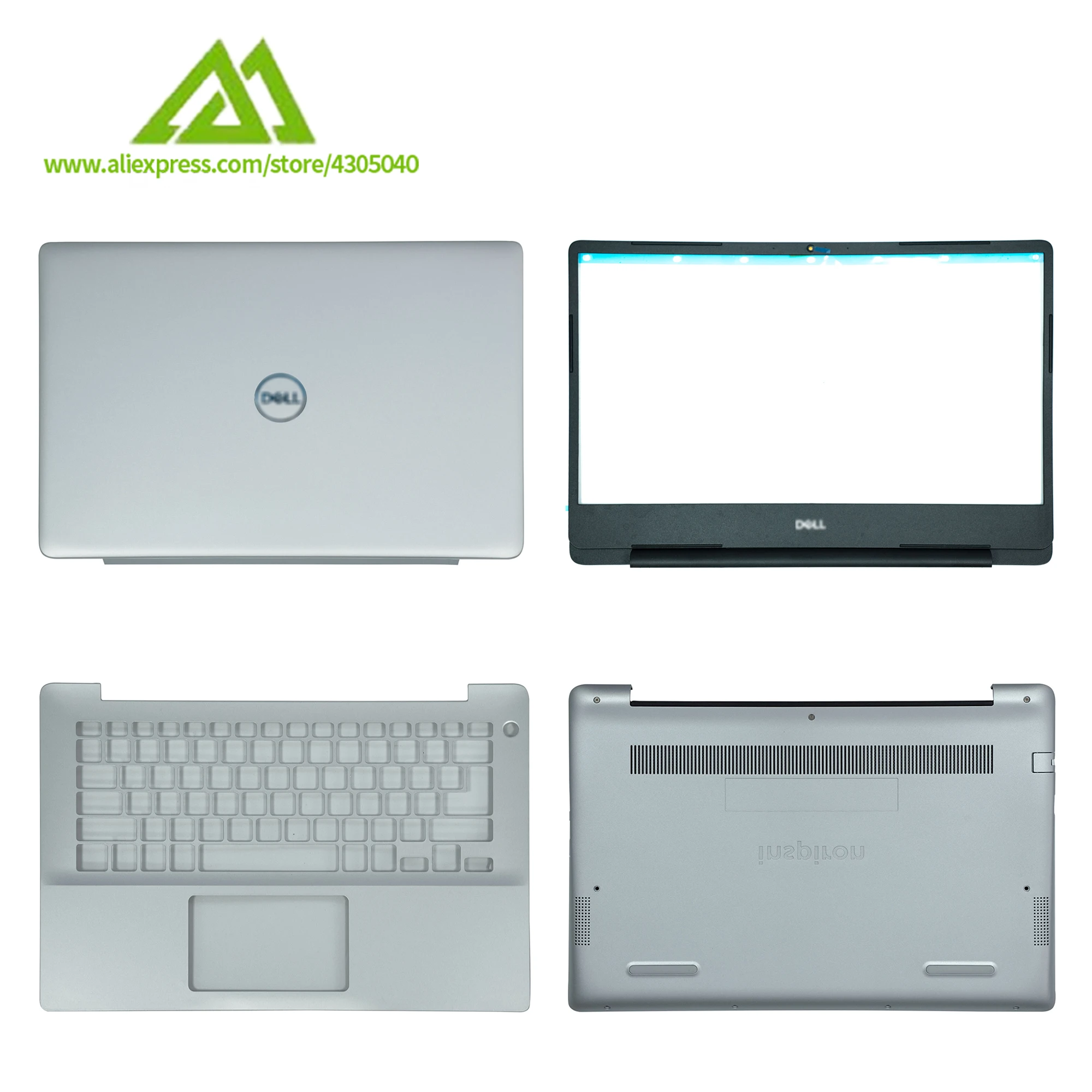 

Новинка для Dell Inspiron 5480 5485 5488, задняя крышка ЖК-дисплея, подставка для рук, Верхняя Нижняя крышка, 010KG8 0R4XHN, серебристый, 14 дюймов