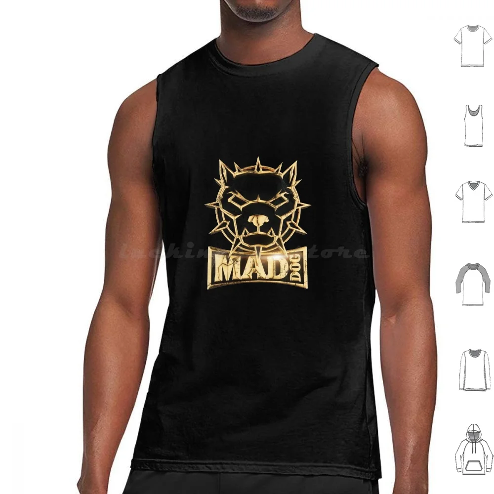 Mad Dog Tank Tops Vest Sleeveless Mad Dog Maddog Dj Music Ha