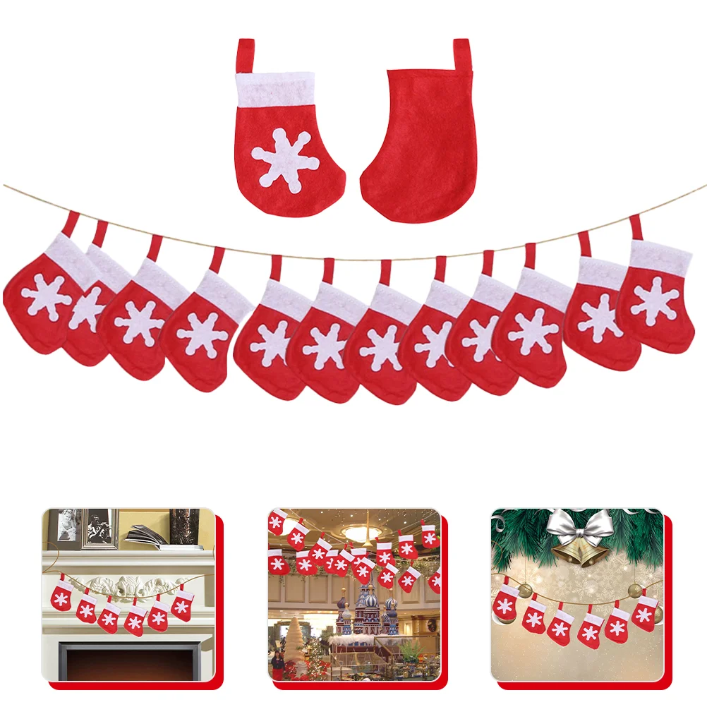

Christmas Banner Buntingdecor Garland Party Felt Tree Merry Fireplace Mantle Hanging Mantel Garlands Holiday Stocking Diy