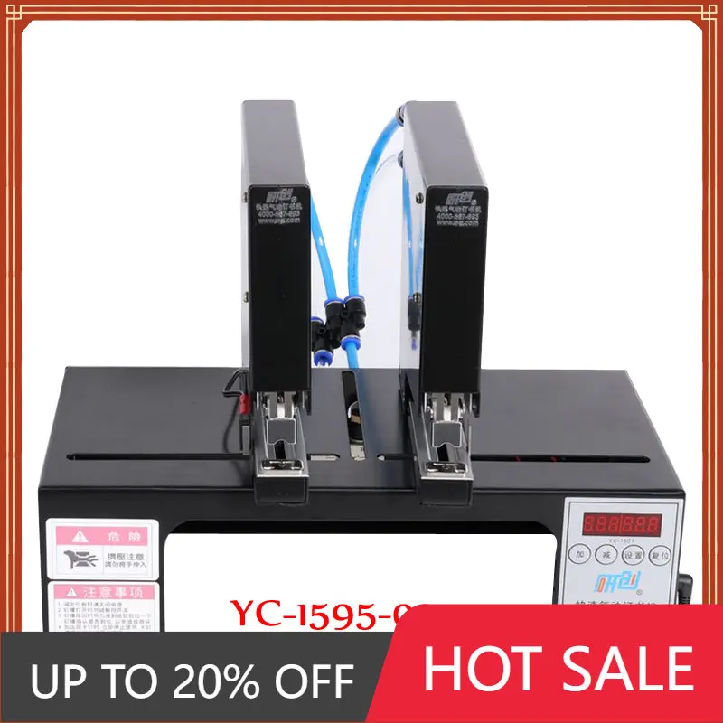 

Пневматический степлер с двойной головкой, автоматический Электрический степлер, электрический степлер, подвязка книг