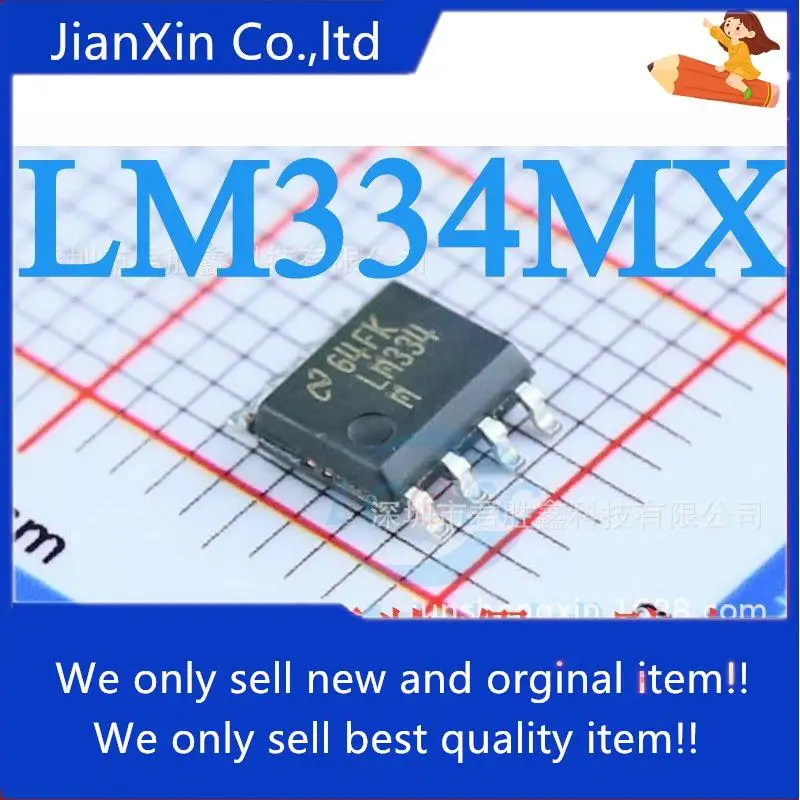 

10pcs 100% orginal new LM334M LM334MX SMD three-terminal adjustable current source SOP8 ic chip