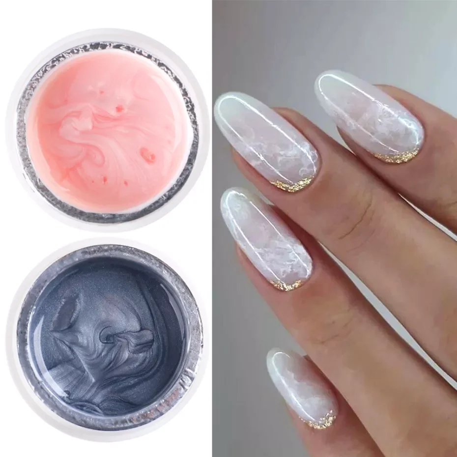 

NEW IN iplik inci jel oje Fritillaria doku Uv jel vernik beyaz kabuk boyalar yarı kalıcı jel Web tırnak LA1986