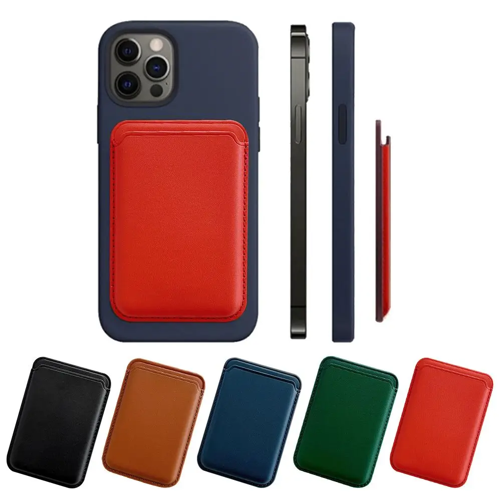 Распродажа, чехол-кошелек, портативная Магнитная кожаная сумка для карт, чехол для телефона, аксессуары, держатель для карт, сумка для карт для iPhone 12 13