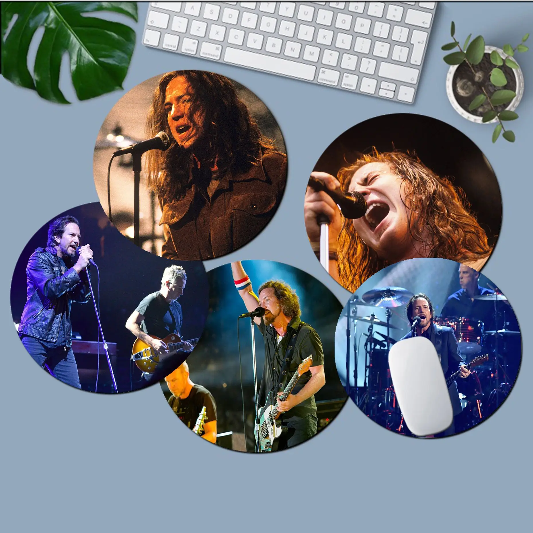 

Pearl Jam Mousepad Small Round Big Promotion Table Mat Student Mousepad Computer Keyboard Pad Games Pad Padmouse Desk Play Mats