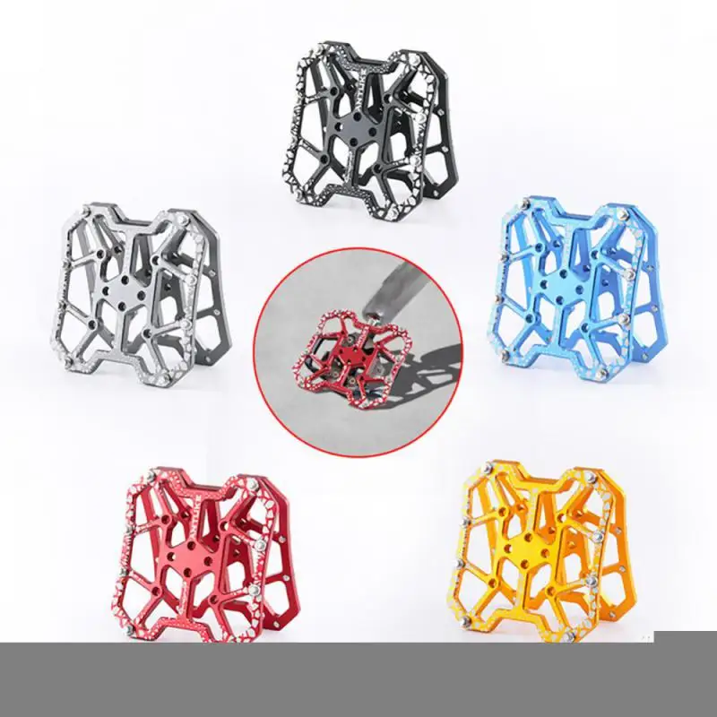 

2pcs Durable Clipless Pedal Ultralight Anti-slip Delicate Aluminum Bicycle Clipless Pedal Platform Adapters MTB Accessories