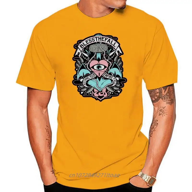 

Blessthefall Bless the Fall Girls Juniors T-Shirt - Heart Eye Watching Empire