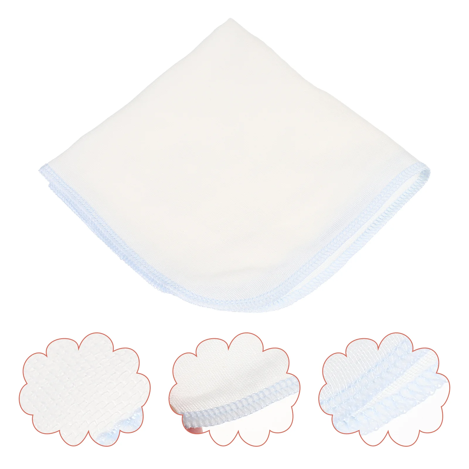 

Baby Burp Cloths Gauze Small Square Washcloths Muslin Double-layer Cotton Towel