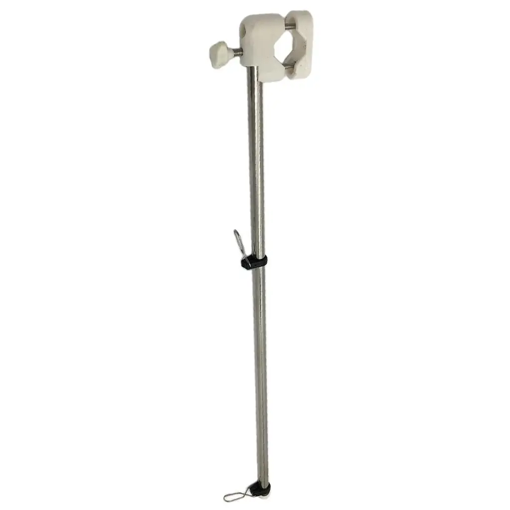 

Marine Grade Stainless" Flag Pole + Clip for 7/8" - 1" Rail Boat