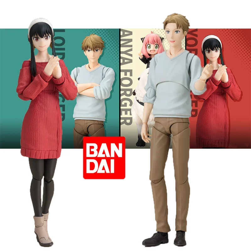 

Bandai S.H.Figuarts Spy×Family Yor Forger Loid Forger Father Figure Action Figures Model Collecible Toys For Children Gift